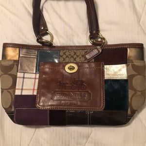 Coach limited edition gallery patchwork tote